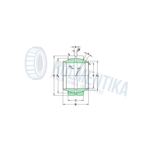 Articulatie sferica GEEM50 ES 2RS IMP