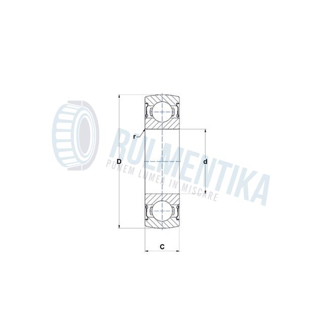 Rulment UD204 2RS BBC-R