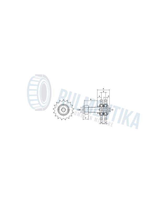 ROATA DE TENSIONARE 06B-2 Z15 M10